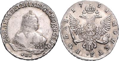 Elisabeth 1741-1761 - Mince, medaile a papírové peníze