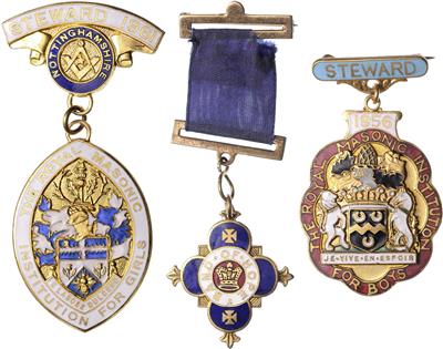 Freimaurer Bijoux aus Großbritannien - Münzen, Medaillen und Papiergeld