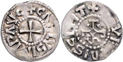 Karolinger, Karl d. Kahle 840-877 - Mince, medaile a papírové peníze