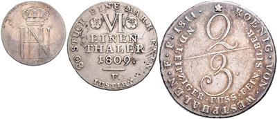 Königreich Westfalen - Coins, medals and paper money