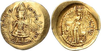 Kushan, Vasudeva II. 312-332/350 GOLD - Coins, medals and paper money