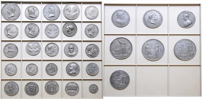 Napoleon Bonaparte, einseitige "Zinn" Abklatsche - Münzen, Medaillen und Papiergeld