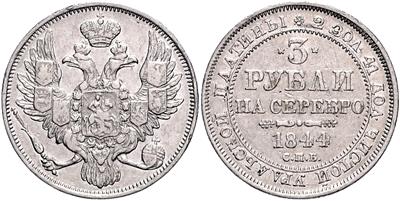 Nikolaus I. 1825-1855 PLATIN - Mince, medaile a papírové peníze