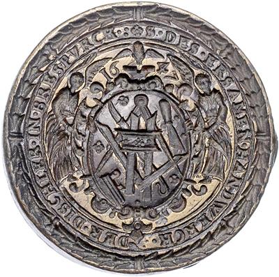 Pressburg (Bratislava, Posony) Zunftsiegel der Tischler 1647 - Münzen, Medaillen und Papiergeld