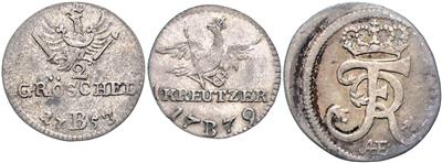 Preussische Provinz Schlesien - Mince, medaile a papírové peníze