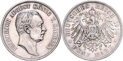 Sachsen - Mince, medaile a papírové peníze