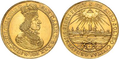 Stadt Danzig, Johann Kasimir 1648-1668 GOLD - Coins, medals and paper money