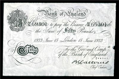 Toplitzsee Fälschungen- Bank of England - Münzen, Medaillen und Papiergeld