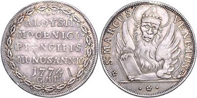 Venedig, Alvise VI. Mocenigo 1763-1778 - Mince, medaile a papírové peníze