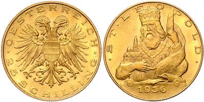 Autoritäres Regime/ "Ständestaat" 1934-1938, GOLD - Coins and medals - Collection of gold coins and selected silver pieces
