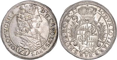 Bistum Olmütz, Karl III. von Lothringen 1695-1711 - Monete e medaglie - Collezione di monete d'oro e pezzi d'argento selezionati
