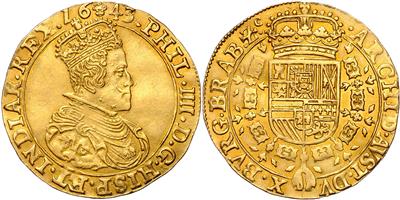 Brabant, Philipp IV. 1621-1665, GOLD - Mince a medaile - Sbírka zlatých mincí a vybraných stříbrných mincí