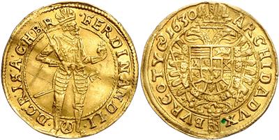 Ferdinand II. 1620-1637, GOLD - Münzen und Medaillen - Sammlung Goldmünzen und ausgewählte Silberstücke