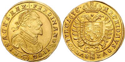 Ferdinand II. 1620-1637, GOLD - Mince a medaile - Sbírka zlatých mincí a vybraných stříbrných mincí