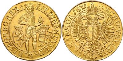 Ferdinand II. 1620-1637, GOLD - Coins and medals - Collection of gold coins and selected silver pieces