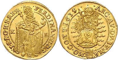 Ferdinand II. 1620-1637, GOLD - Coins and medals - Collection of gold coins and selected silver pieces