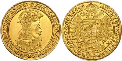 Ferdinand III. 1637-1657, GOLD - Münzen und Medaillen - Sammlung Goldmünzen und ausgewählte Silberstücke