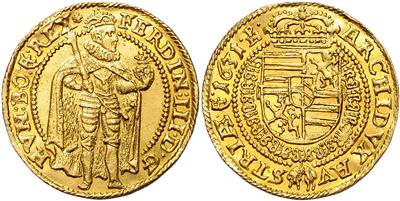 Ferdinand III. als König von Ungarn und Böhmen 1627-1636, GOLD - Coins and medals - Collection of gold coins and selected silver pieces