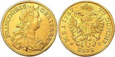 Franz I. Stefan 1745-1765, GOLD - Monete e medaglie - Collezione di monete d'oro e pezzi d'argento selezionati