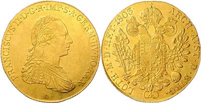 Franz II. 1792-1806, GOLD - Monete e medaglie - Collezione di monete d'oro e pezzi d'argento selezionati