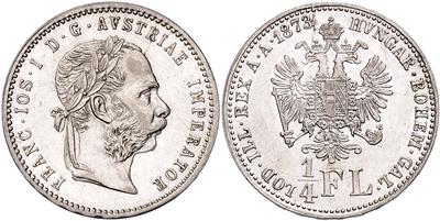 Franz Josef I. 1848-1916 - Mince a medaile - Sbírka zlatých mincí a vybraných stříbrných mincí