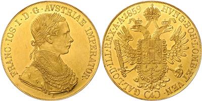 Franz Josef I. 1848-1916, GOLD - Monete e medaglie - Collezione di monete d'oro e pezzi d'argento selezionati