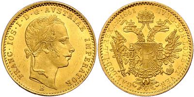 Franz Josef I. 1848-1916, GOLD - Münzen und Medaillen - Sammlung Goldmünzen und ausgewählte Silberstücke