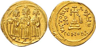 Heraclius 610-641, GOLD - Münzen und Medaillen - Sammlung Goldmünzen und ausgewählte Silberstücke