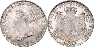 Herzogtum Parma, Piacenza und Guastalla, Maria Luisa 1815-1847 - Mince a medaile - Sbírka zlatých mincí a vybraných stříbrných mincí