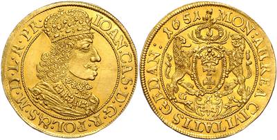 Johann II. Kasimir 1649-1668, GOLD - Mince a medaile - Sbírka zlatých mincí a vybraných stříbrných mincí