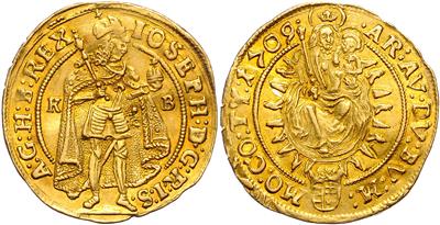 Josef I. 1705-1711, GOLD - Coins and medals - Collection of gold coins and selected silver pieces