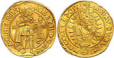 Josef I. 1705-1711, GOLD - Monete e medaglie - Collezione di monete d'oro e pezzi d'argento selezionati