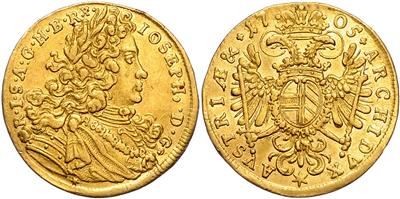 Josef I. 1705-1711, GOLD - Coins and medals - Collection of gold coins and selected silver pieces