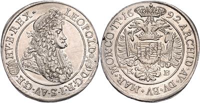 Leopold I. 1657-1705 - Monete e medaglie - Collezione di monete d'oro e pezzi d'argento selezionati