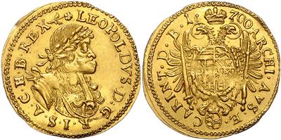 Leopold I. 1657-1705, GOLD - Münzen und Medaillen - Sammlung Goldmünzen und ausgewählte Silberstücke