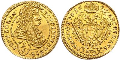 Leopold I. 1657-1705, GOLD - Münzen und Medaillen - Sammlung Goldmünzen und ausgewählte Silberstücke