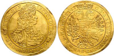 Leopold I. 1657-1705, GOLD - Monete e medaglie - Collezione di monete d'oro e pezzi d'argento selezionati