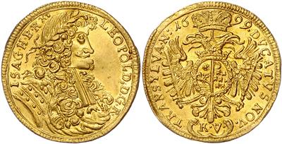 Leopold I. 1657-1705, GOLD - Coins and medals - Collection of gold coins and selected silver pieces