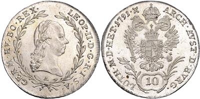 Leopold II. 1790-1792 - Mince a medaile - Sbírka zlatých mincí a vybraných stříbrných mincí
