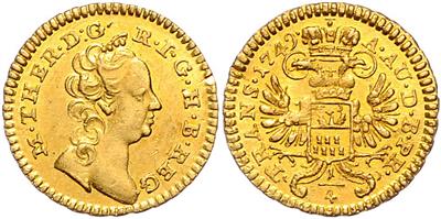 Maria Theresia 1740-1780, GOLD - Coins and medals - Collection of gold coins and selected silver pieces