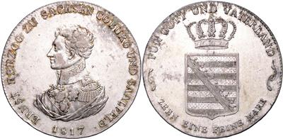 Sachsen- Coburg- Saalfeld, Ernst 1806-1826 - Mince a medaile - Sbírka zlatých mincí a vybraných stříbrných mincí