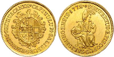 Salzburg, Sedisvakanz 1771/1772, GOLD - Monete e medaglie - Collezione di monete d'oro e pezzi d'argento selezionati