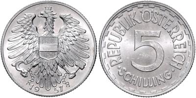 ALU 5 Schilling 1952 - Mince, medaile a bankovky