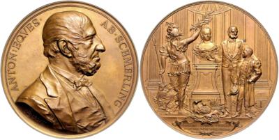 Anton Ritter von Schmerling, 25 Jahre Kurator des Theresianums - Münzen, Medaillen und Papiergeld
