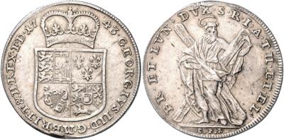 Braunschweig-Calenberg-Hannov er, Georg II. 1727-1760 - Münzen, Medaillen und Papiergeld