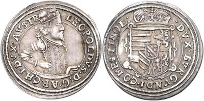 Eh. Leopold, als weltlicher Fürst - Münzen, Medaillen und Papiergeld