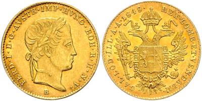 Ferdinand I. GOLD - Münzen, Medaillen und Papiergeld