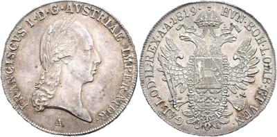 Franz I. - Mince, medaile a bankovky