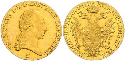 Franz I. GOLD - Münzen, Medaillen und Papiergeld