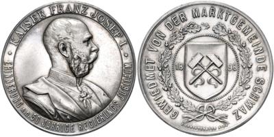 Franz Josef I., 50-jähriges Regierungsjubiläum - Münzen, Medaillen und Papiergeld